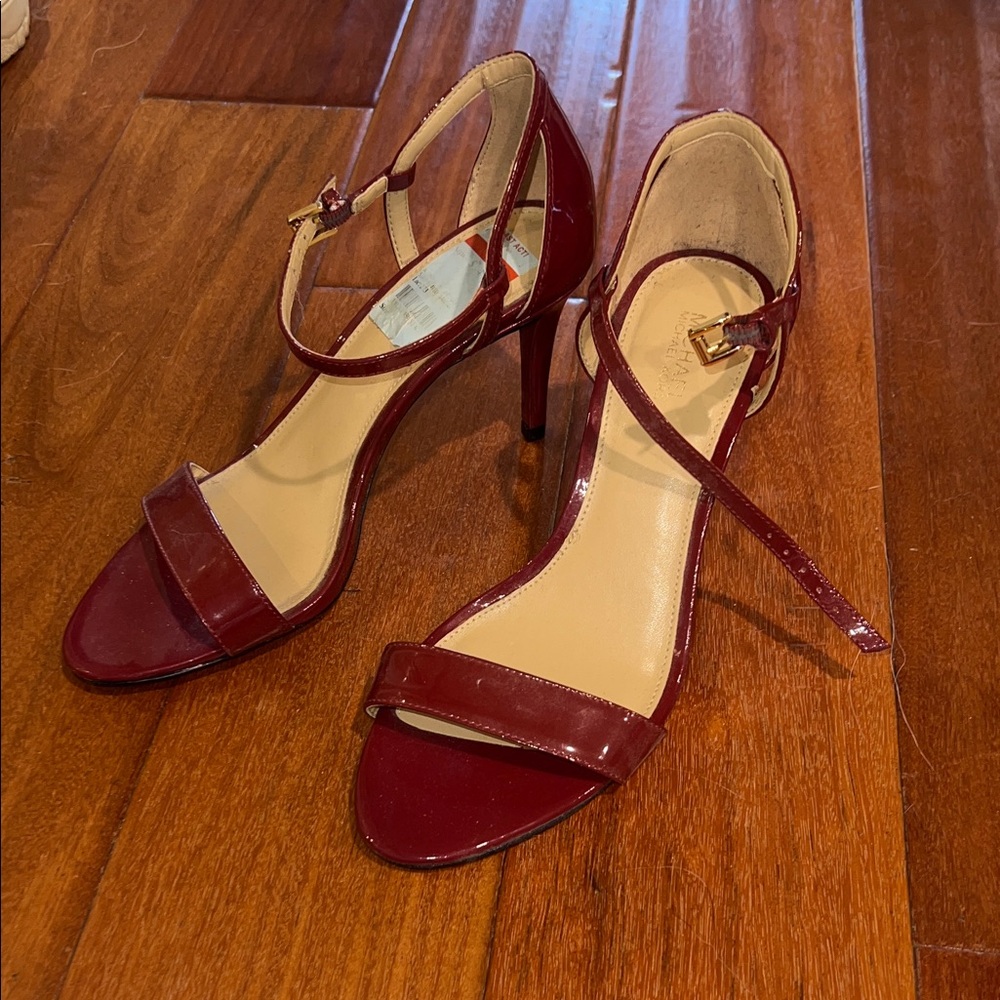 Michael Kors Burgundy Strappy Heels